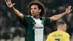 Willian Arão durante partida entre Panathinaikos e HJK Helsinki, pela UEFA Conference League 2024/25. Foto: Milos Bicanski