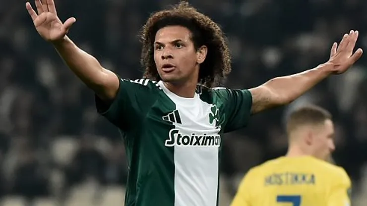 Willian Arão durante partida entre Panathinaikos e HJK Helsinki, pela UEFA Conference League 2024/25. Foto: Milos Bicanski
