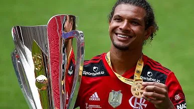 Willian Arão comemorando título. Foto: Buda Mendes/Getty Images