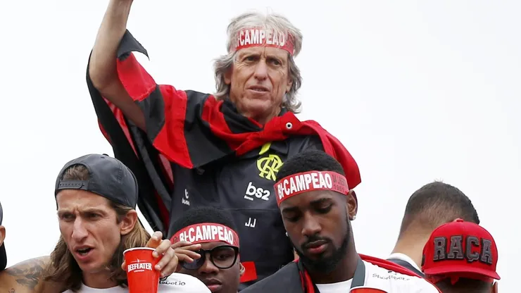- Jorge Jesus nos tempos do Flamengo em 2019