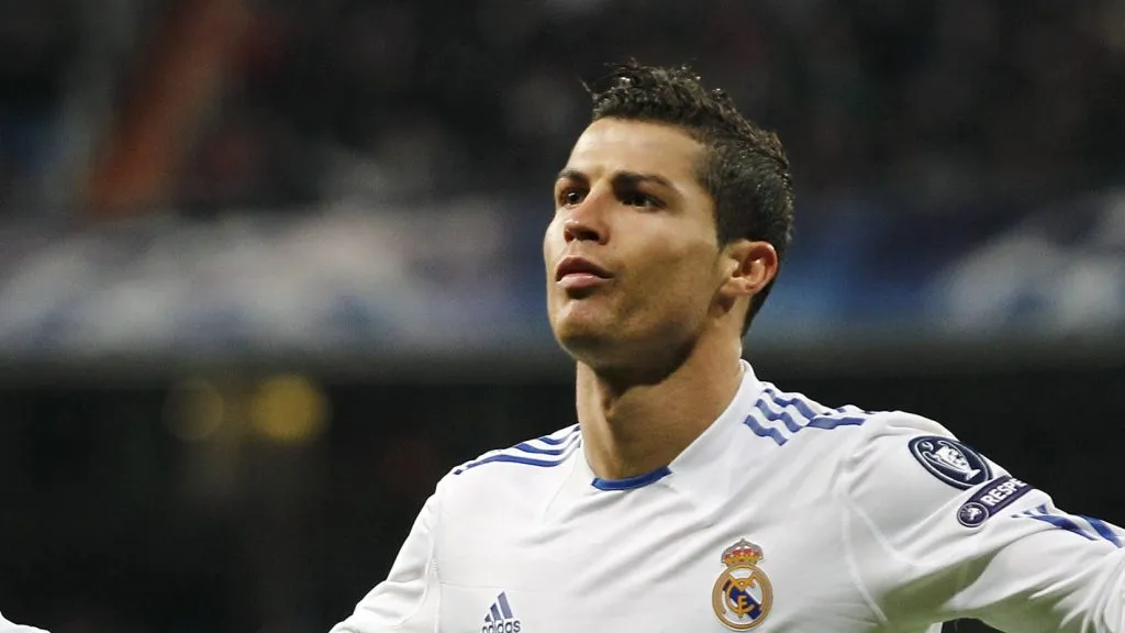 CR7 nos tempos de Real Madrid, quando rivalizou com Messi. Foto: Angel Martinez/Getty Images