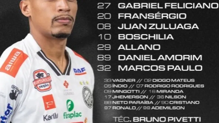 Escalação Operário