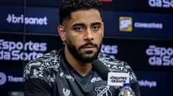 Matheus Bahia em coletiva pelo Ceará - Foto: Gledson Jorge/Ceará SC