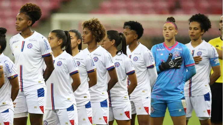 Jogadoras do Bahia. Foto: Marlon Costa/AGIF