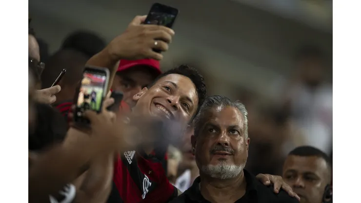 José Boto diretor de futebol do Flamengo antes da partida contra o Botafogo no estádio Maracanã pelo campeonato Carioca 2025. Foto: Jorge Rodrigues/AGIF