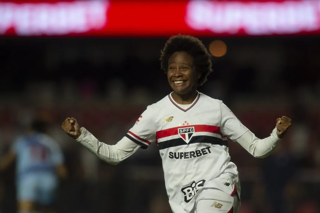 Jogadora São Paulo. Foto: Anderson Romão/AGIF