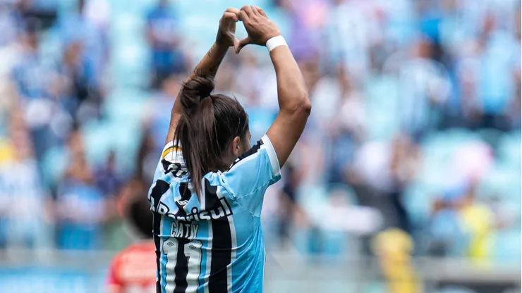 Jogadora Grêmio. Foto: Maxi Franzoi/AGIF