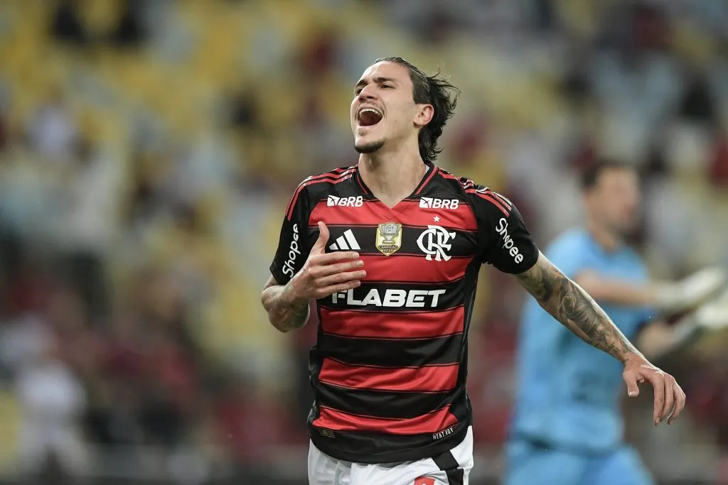 RJ – RIO DE JANEIRO – 21/05/2025 – COPA DO BRASIL 2025, FLAMENGO X BOTAFOGO-PB – Pedro jogador do Flamengo durante partida contra o Botafogo-PB no estadio Maracana pelo campeonato Copa Do Brasil 2025. Foto: Thiago Ribeiro/AGIF