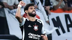 Yuri Alberto comemorando gol pelo Corinthians sobre o Novorizontino pela Copa do Brasil 2025. Foto: Fabio Giannelli/AGIF