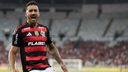 Danilo, jogador do Flamengo comemora seu gol durante partida contra o Botafogo-PB no estadio Maracana pelo campeonato Copa Do Brasil 2025.