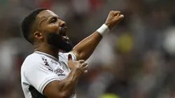Samuel Xavier jogador do Fluminense comemora seu gol durante partida contra o Aparecidense no estádio Mane Garrincha pelo campeonato Copa Do Brasil 2025. Foto: Mateus Bonomi/AGIF