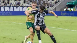Pedro Raul jogador do Ceara durante partida contra o Palmeiras no estadio Arena Castelao pelo campeonato Copa Do Brasil 2025. Foto: Lucas Emanuel/AGIF