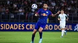 Pedro Henrique jogador do Bragantino durante partida contra o Palmeiras no estádio Cícero De Souza Marques pelo campeonato Brasileiro A 2025. Foto: Fabio Giannelli/AGIF