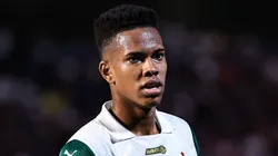 Estevao jogador do Palmeiras durante partida contra o Bragantino no estadio Cicero De Souza Marques pelo campeonato Brasileiro