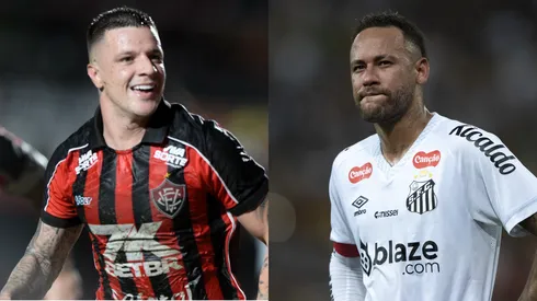 Vitória x Santos se enfrentam pela 10ª rodada do Brasileirão. Foto: AGIF