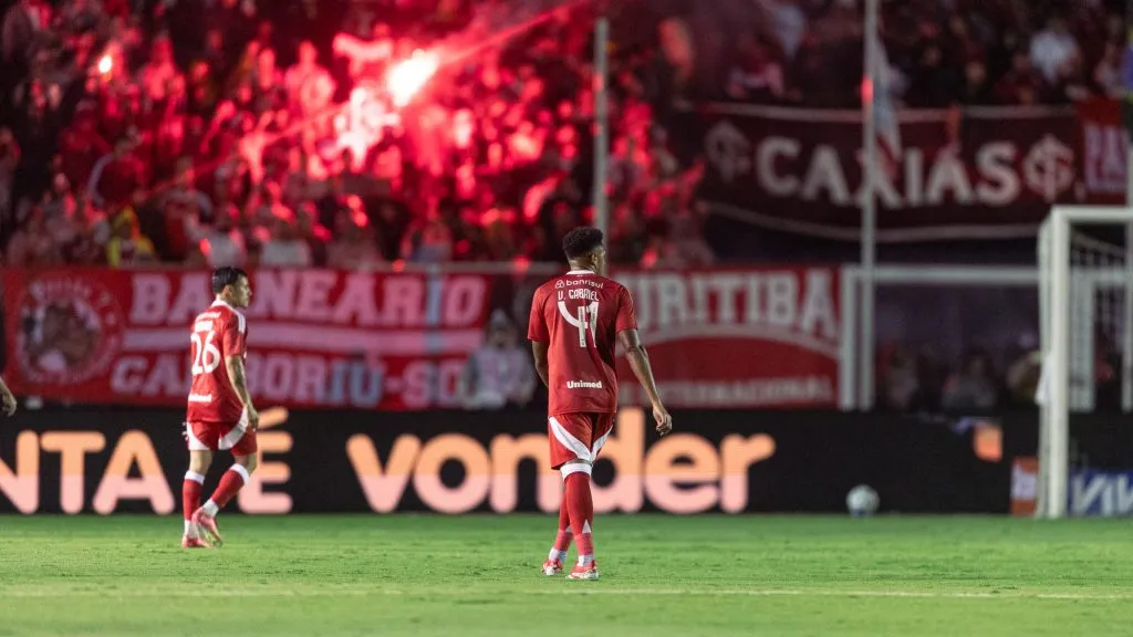 Victor Gabriel durante partida contra o Maracanã no estadio Orlando Scarpelli pelo campeonato Copa Do Brasil 2025. Foto: Beno Kuster/AGIF