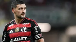De Arrascaeta, jogador do Flamengo, durante partida contra o Botafogo-PB no estadio Maracana pela Copa Do Brasil 2025. Foto: Thiago Ribeiro/AGIF