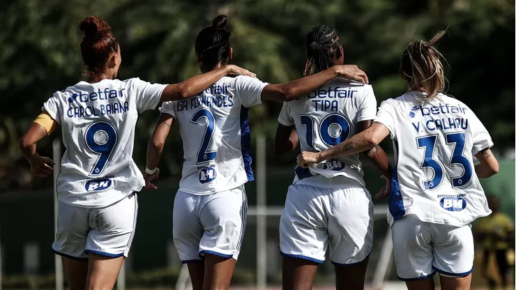 Jogadoras Cruzeiro. Foto: Gustavo Martins