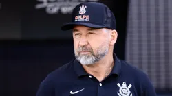 Augusto Melo durante partida entre Corinthians e Santos, na Neo Química Arena, pelo Brasileirão.