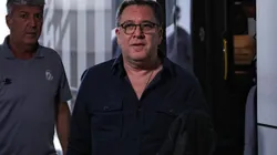 SP - SAO PAULO - 20/04/2025 - BRASILEIRO A 2025, SAO PAULO X SANTOS - Marcelo Teixeira presidente do Santos durante chegada da equipe para partida contra o Sao Paulo no estadio Morumbi pelo campeonato Brasileiro A 2025. Foto: Fabio Giannelli/AGIF