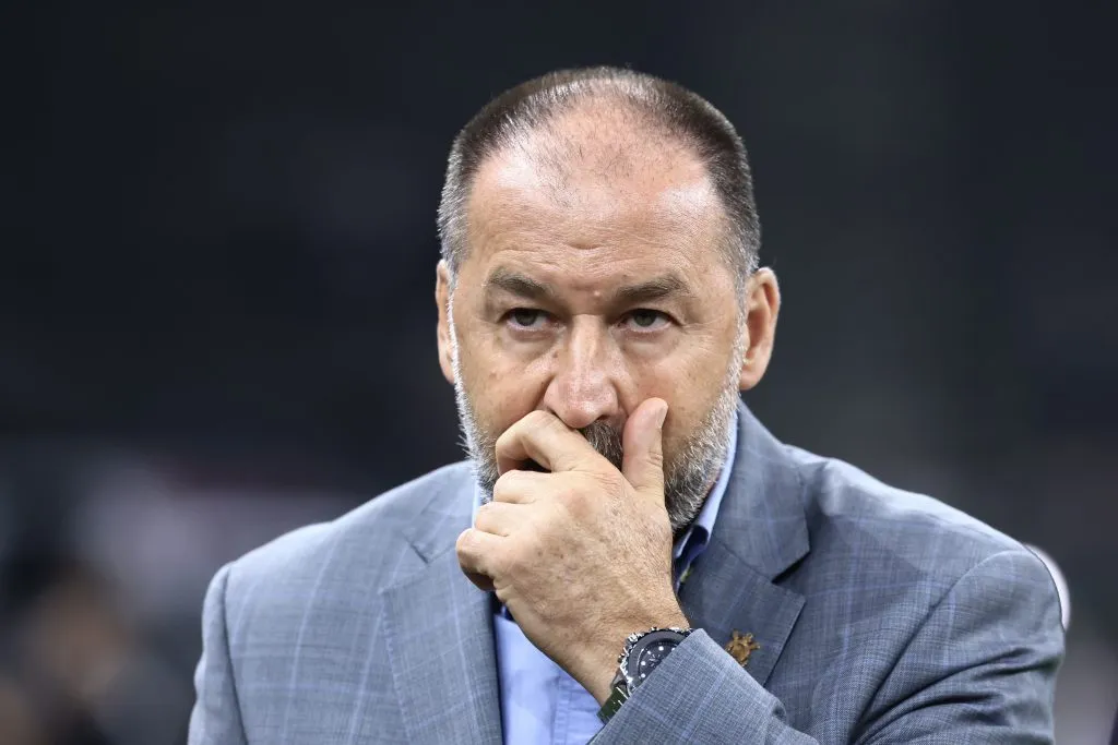 SP – SAO PAULO – 21/05/2025 – COPA DO BRASIL 2025, CORINTHIANS X NOVORIZONTINO – Augusto Melo presidente do Corinthians durante partida contra o Novorizontino no estadio Arena Corinthians pelo campeonato Copa Do Brasil 2025. Foto: Marcello Zambrana/AGIF