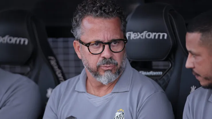 Cléber Xavier acompanhando a equipe do Santos - Foto: Ettore Chiereguini/AGIF