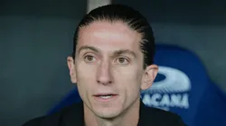 Filipe Luís durante jogo contra o Botafogo no Maracanã.