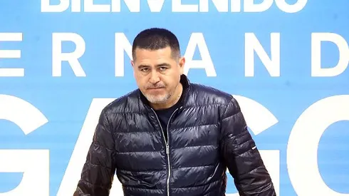 Riquelme antes de entrevista coletiva pelo Boca Juniors, em 2023. Foto: Marcos Brindicci