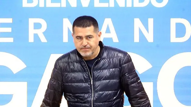Riquelme antes de entrevista coletiva pelo Boca Juniors, em 2023. Foto: Marcos Brindicci