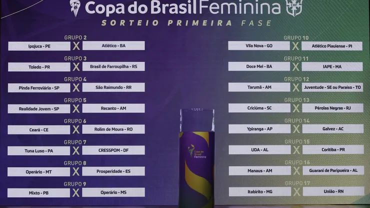 Copa do Brasil Feminina definirá os jogos da segunda fase através de sorteio - Foto: Rafael Ribeiro/CBF