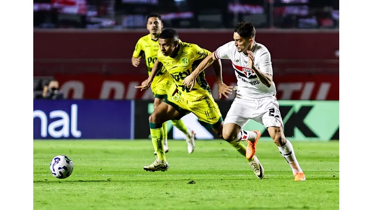 SP - SAO PAULO - 24/05/2025 - BRASILEIRO A 2025, SAO PAULO X MIRASSOL - Pablo Maia jogador do Sao Paulo durante partida contra o Mirassol no estadio Morumbi pelo campeonato Brasileiro A 2025. Foto: Fabio Giannelli/AGIF