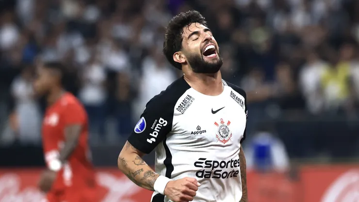 Yuri Alberto jogador do Corinthians lamenta durante partida contra o America de Cali - Foto: Marcello Zambrana/AGIF