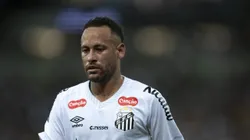 Neymar Jr jogador do Santos durante partida contra o Fluminense no estadio Maracana pelo campeonato Brasileiro A 2025. Foto: Jorge Rodrigues/AGIF