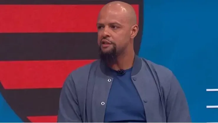 Felipe Melo, comentarista e ex-jogador Imagem: Reprodução/SporTV