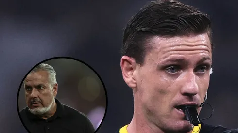 Ramon Abatti apitou a partida no Allianz Parque. Fotos: Ettore Chiereguini/AGIF e Jorge Rodrigues/AGIF.