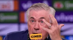 Ancelotti durante coletiva de apresentação no Rio de Janeiro.