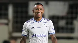 MG - BELO HORIZONTE - 30/01/2025 - MINEIRO 2025, ITABIRITO X CRUZEIRO - Marquinhos jogador do Itabirito comemora seu gol durante partida contra o Cruzeiro no estadio Independencia pelo campeonato Mineiro 2025. Foto: Gilson Lobo/AGIF