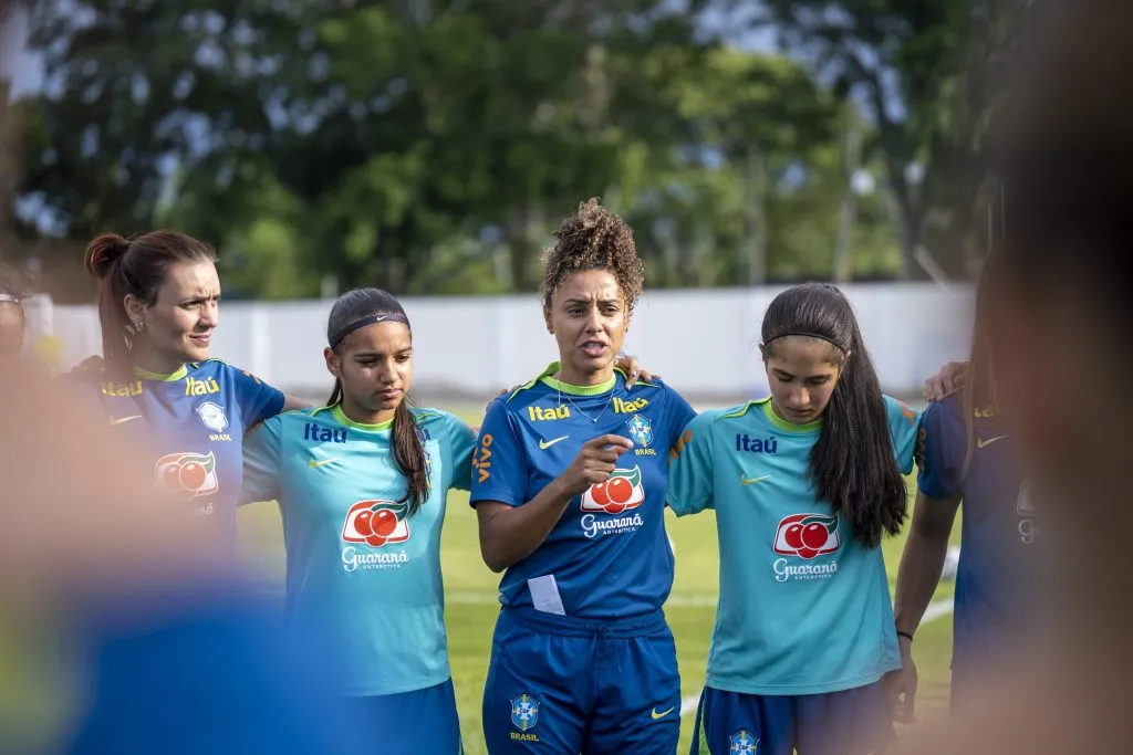 Seleção Feminina em treino. Foto: Nelson Terme/CBF