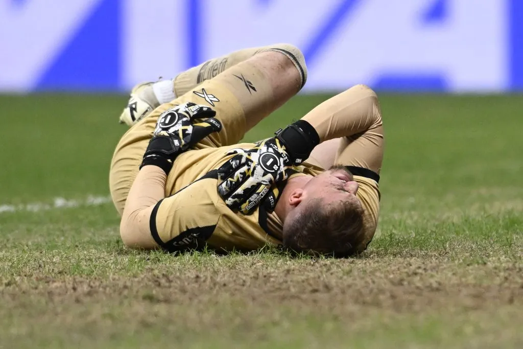 Leo Linck, jogador do Botafogo durante partida contra o Capital no estadio Mane Garrincha pelo campeonato Copa Do Brasil 2025. Foto: Mateus Bonomi/AGIF