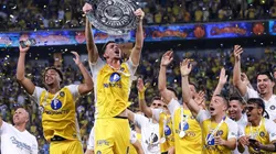 Ex,cria do Santos, Wesley Patati foi peça-chave na conquista do título do Maccabi Tel Aviv no Campeonato Israelense 2024/25 no último sábado