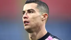 Cristiano Ronaldo durante partida entre Cagliari e Juventus, pelo Campeonato Italiano, em 2021. Foto: Enrico Locci