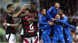 Flamengo x Chelsea no Mundial. Foto: Bryn Lennon/Getty Images; Jorge Rodrigues/AGIF