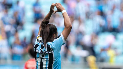 Jogadora do Grêmio. Foto: Maxi Franzoi/AGIF
