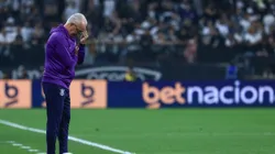 Dorival Jr técnico do Corinthians durante partida contra o Novorizontino no estadio Arena Corinthians pelo campeonato Copa Do Brasil 2025. Foto: Marcello Zambrana/AGIF