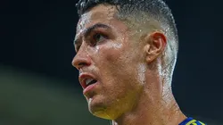 Cristiano Ronaldo durante partida entre Al Nassr e Al Raed, pela Liga Saudita. Foto: Yasser Bakhsh