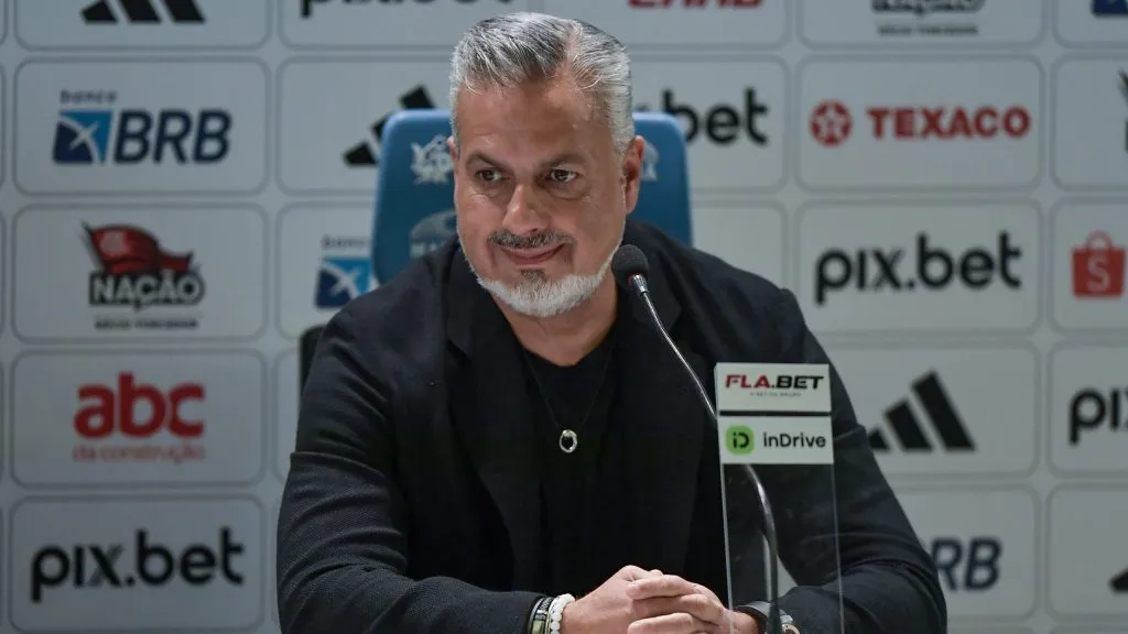 Boto durante entrevista coletiva. Foto: Thiago Ribeiro/AGIF