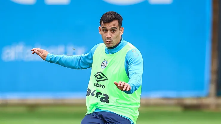 Cristaldo durante treino ao longo da semana.