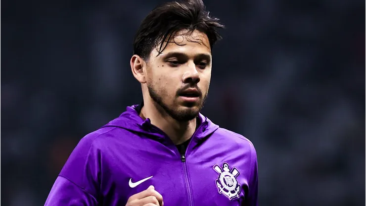 Ángel Romero durante partida entre Corinthians e Novorizontino, na Neo Química Arena, pela Copa do Brasil.