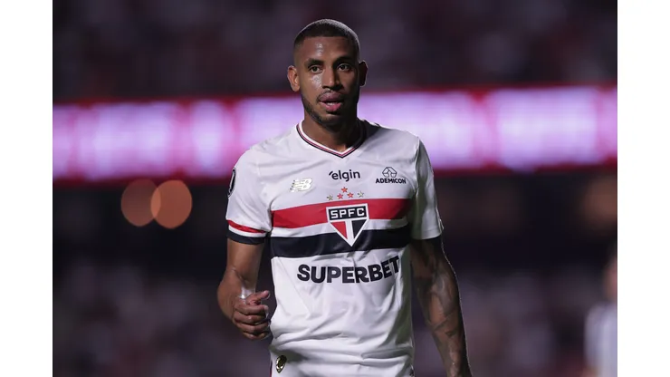 SP - SAO PAULO - 27/05/2025 - COPA LIBERTADORES 2025, SAO PAULO X TALLERES - Andre Silva jogador do Sao Paulo durante partida contra o Talleres no estadio Morumbi pelo campeonato Copa Libertadores 2025. Foto: Ettore Chiereguini/AGIF