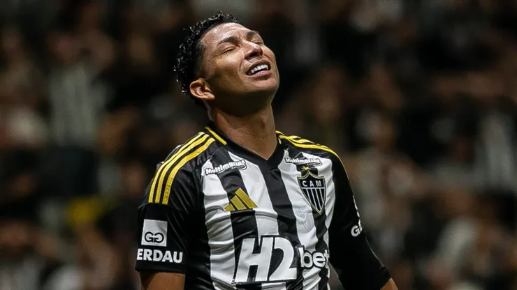 Rony, jogador do Atlético-MG, durante partida contra o Corinthians, pelo Brasileirão Betano. Foto: Fernando Moreno/AGIF.
